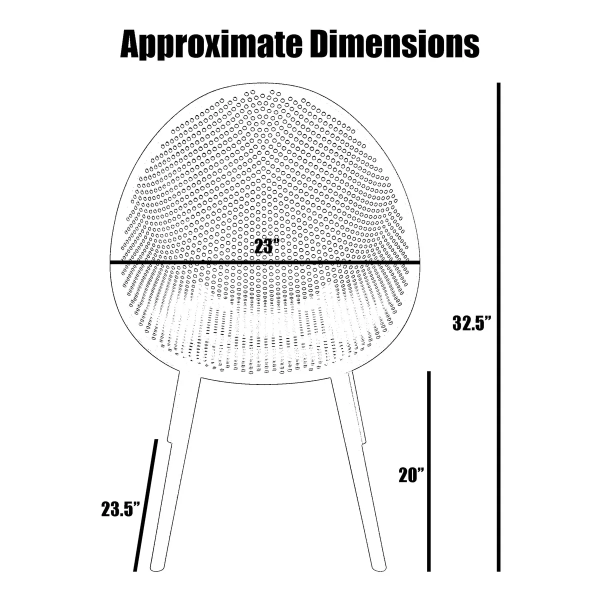 2xhome Set of 2 Modern Patio Dining Chairs | Perforated Egg-Shaped Weather Resistant Lounge Side Chair for Kitchen Indoor or Outdoor Use, Gray - view 3