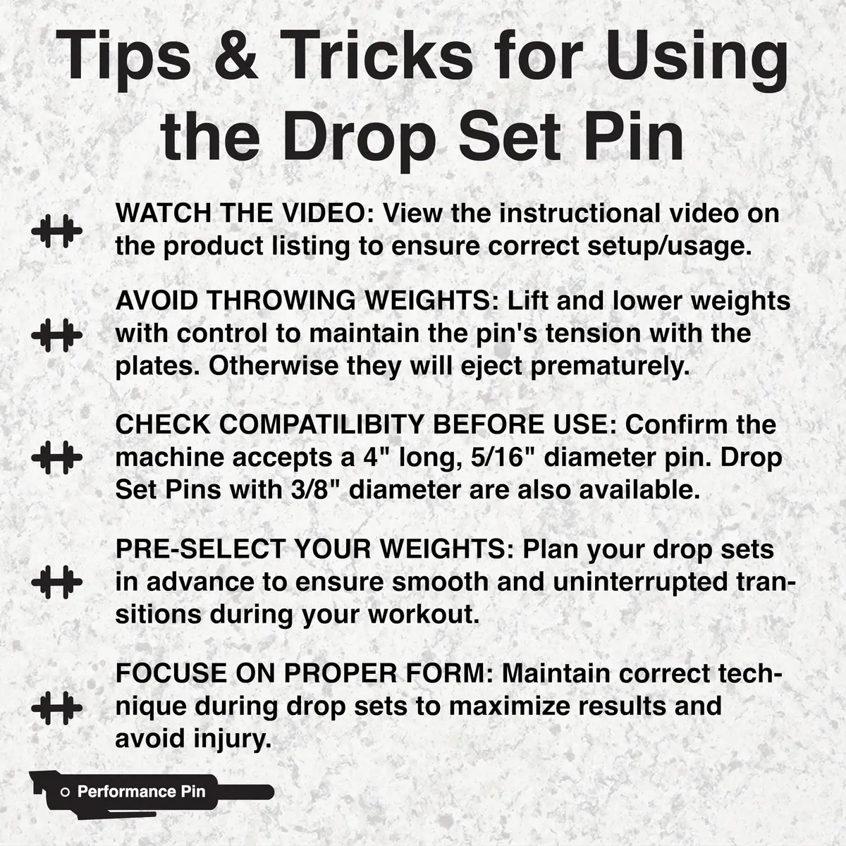 PERFORMANCE PIN Drop Set Pins for Gym 5/16" Diameter | Made in USA | Red - view 8