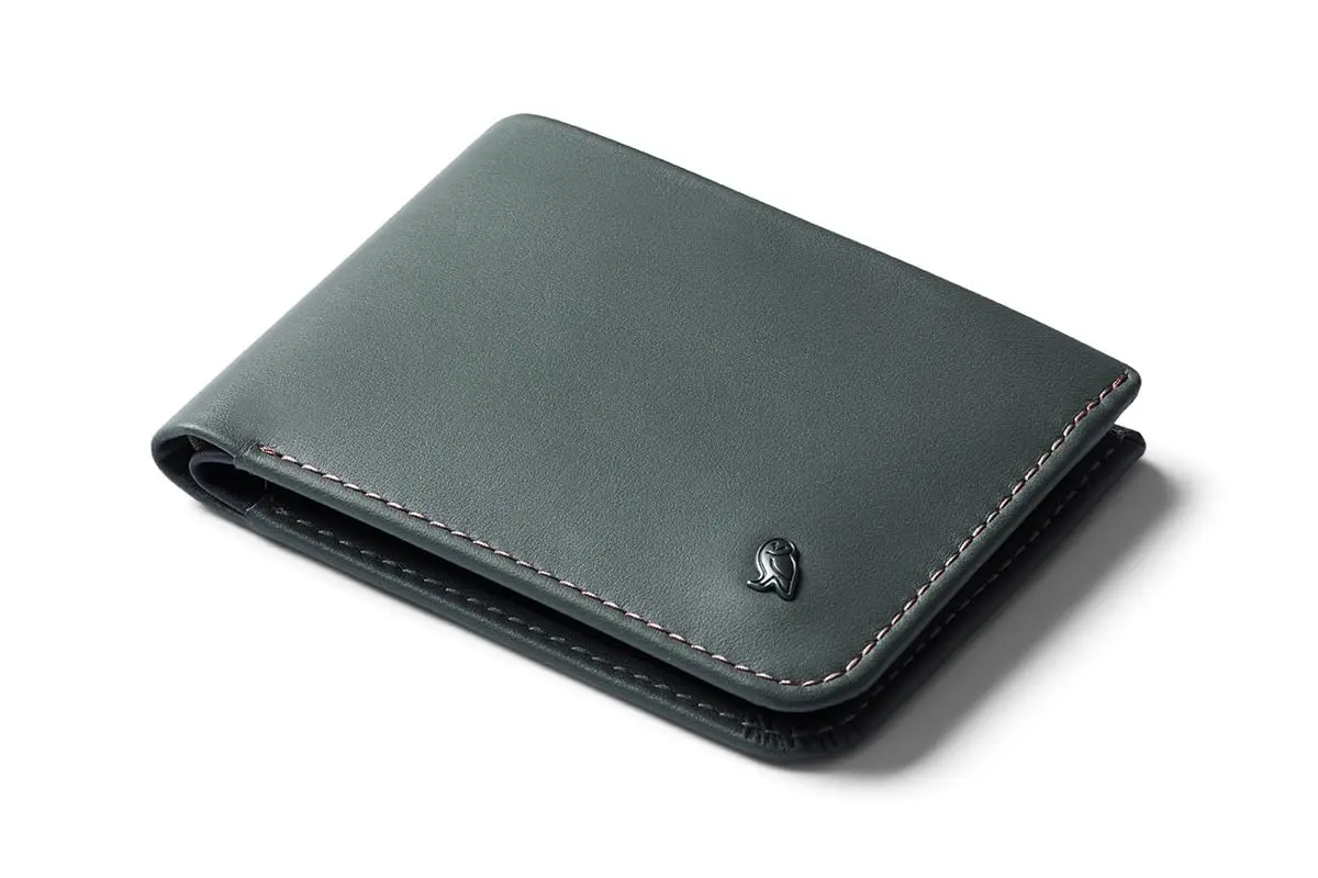 Bellroy Hide & Seek Slim Leather Bifold Wallet RFID Everglade | Classic Design, Slim Profile, Eco-Tanned Leather - main product image