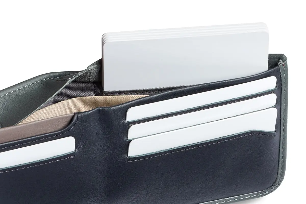 Bellroy Hide & Seek Slim Leather Bifold Wallet RFID Everglade | Classic Design, Slim Profile, Eco-Tanned Leather - view 6