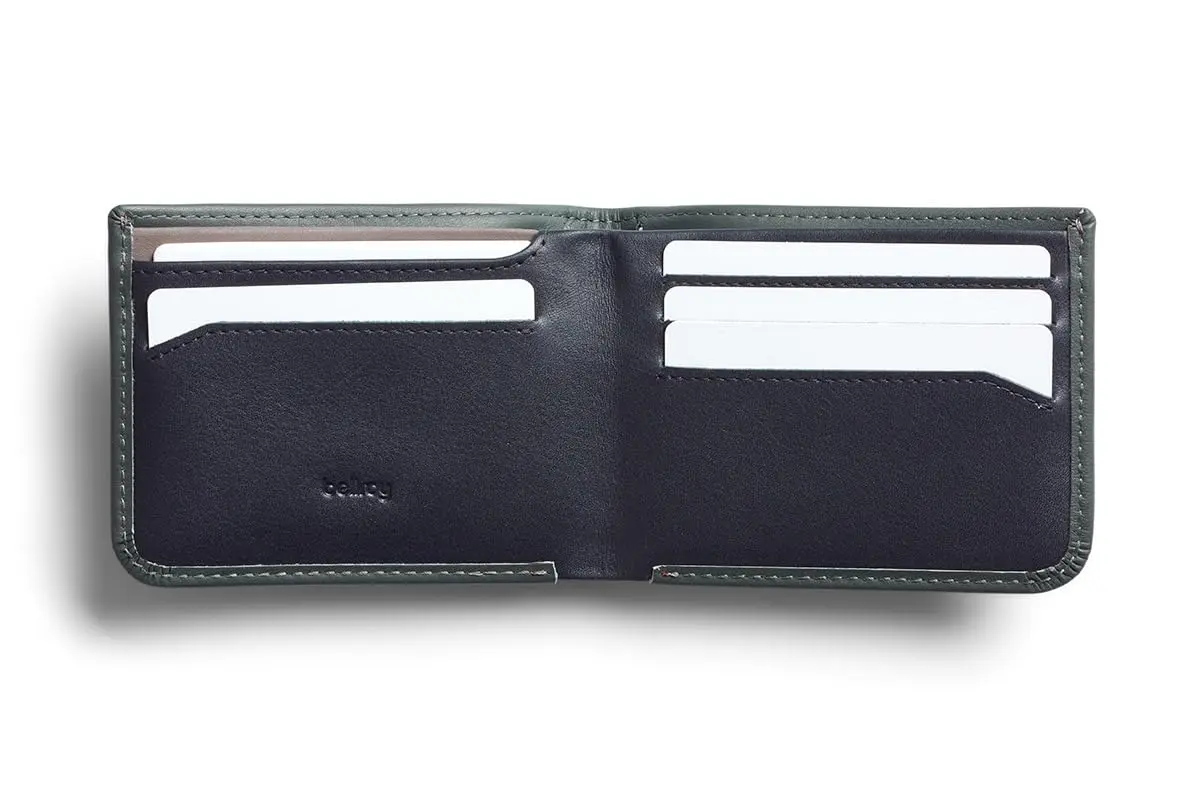 Bellroy Hide & Seek Slim Leather Bifold Wallet RFID Everglade | Classic Design, Slim Profile, Eco-Tanned Leather - view 2