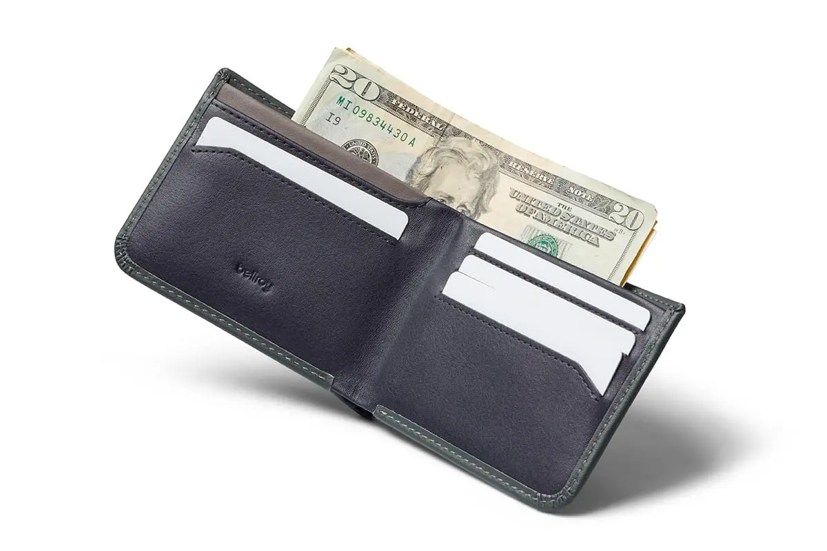 Bellroy Hide & Seek Slim Leather Bifold Wallet RFID Everglade | Classic Design, Slim Profile, Eco-Tanned Leather - view 3