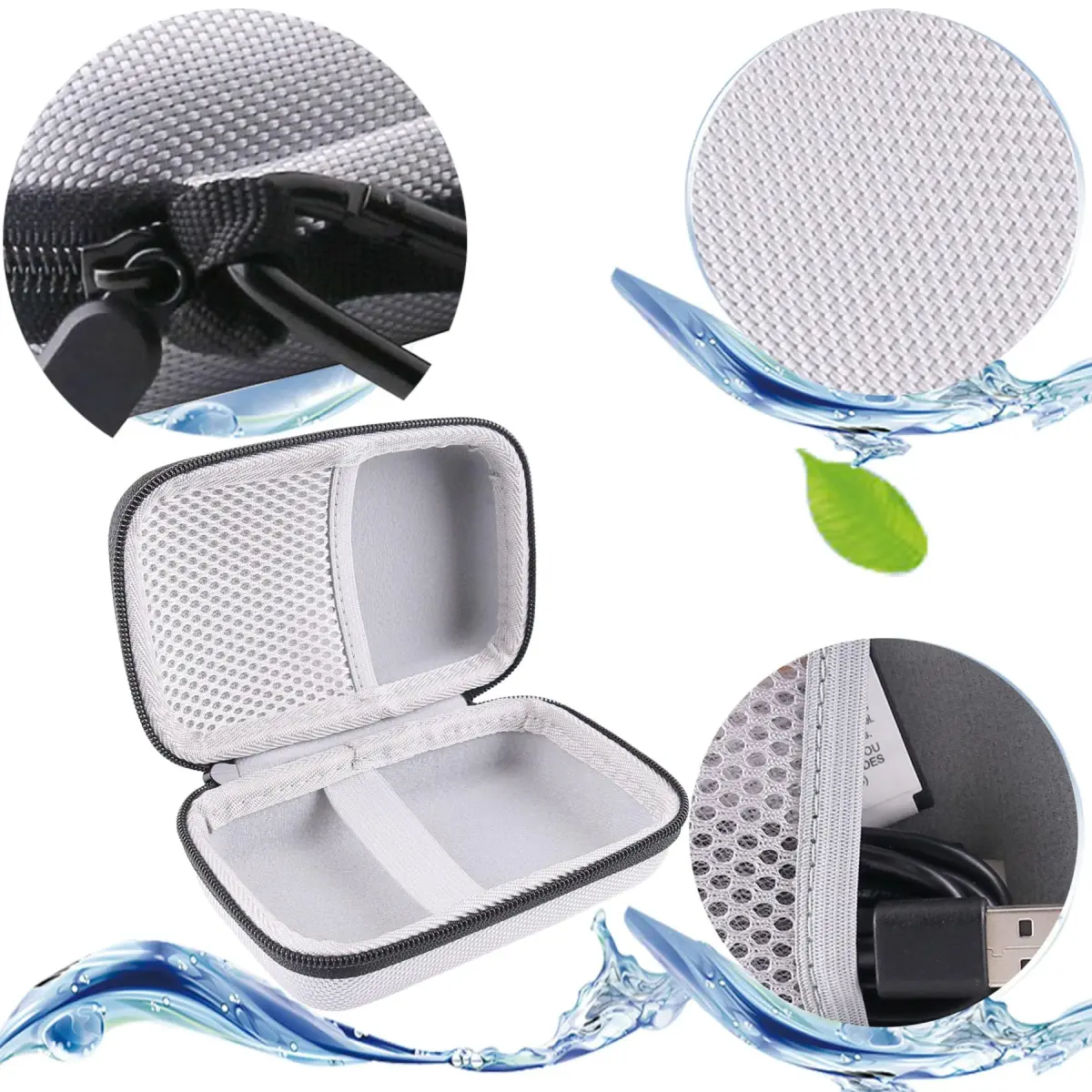 WERJIA Hard Carrying Case for Olympus Tough TG-7/TG-6/TG-5/TG-4 Digital Camera Case (Grey, 12.7cm x 8.1cm x 4.6cm) - view 3