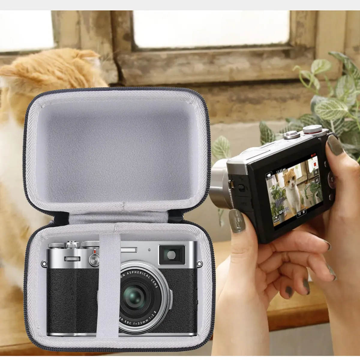 WERJIA Hard Carrying Case for Fujifilm X100VI X100V X100F X100S X-E5 | Impact-Resistant, Compact & Lightweight - view 6