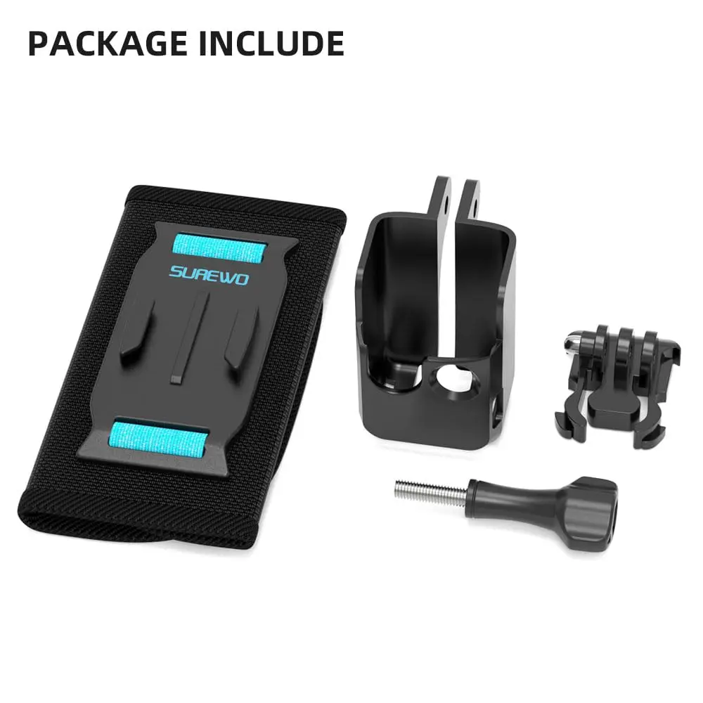 SUREWO Osmo Pocket 3 Backpack Mount | Shoulder Strap Camera Clamp for DJI Osmo Pocket 3 - view 7