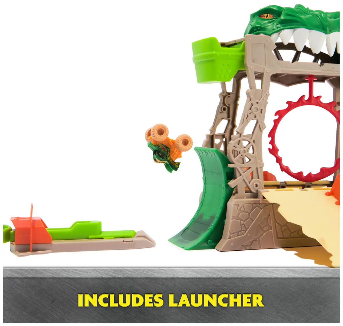Monster Jam Mini Jams Dragon Dungeon of Doom Playset | Portable Stunt Set for Kids 3+ - view 6