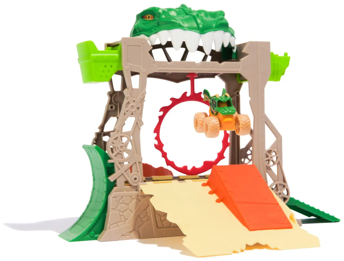 Monster Jam Mini Jams Dragon Dungeon of Doom Playset | Portable Stunt Set for Kids 3+ - view 7