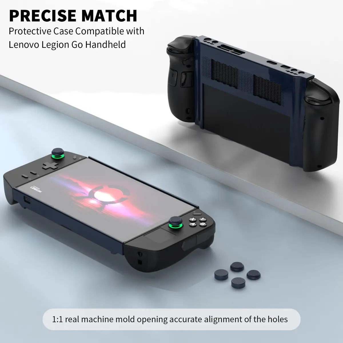 TUDIOW Protective Case for Lenovo Legion Go Gaming Handheld 2023, Blue | Ergonomic Grip & Full Protection - view 5