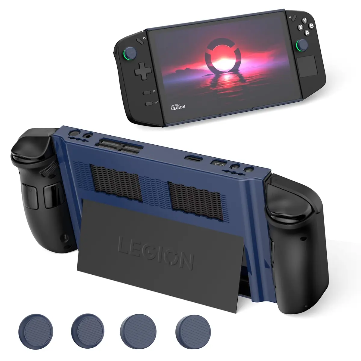 TUDIOW Protective Case for Lenovo Legion Go Gaming Handheld 2023, Blue | Ergonomic Grip & Full Protection - main product image