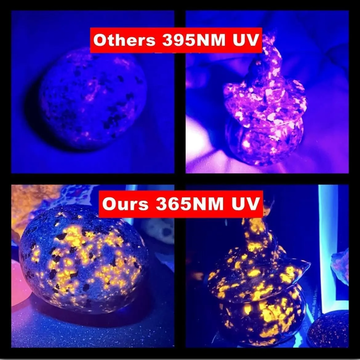 LUXNOVAQ 30W UV Flashlight USB Rechargeable 191g (6.7oz) | High-Intensity 365nm Blacklight - view 3