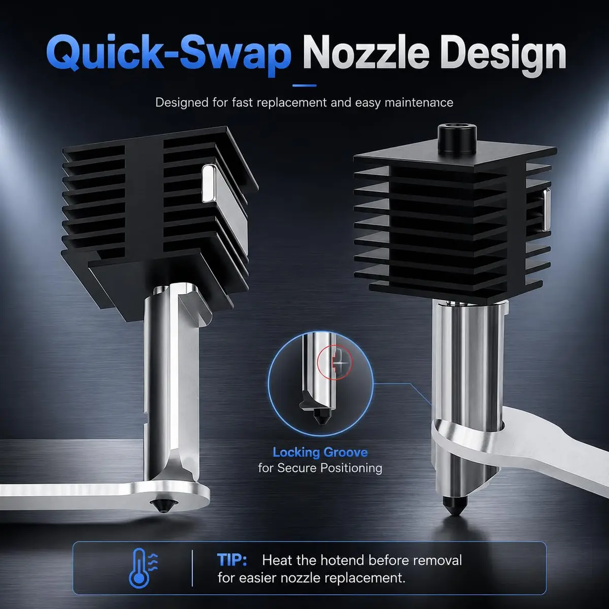 HIKUDIY 0.4mm Hotend Kit for Bambu Lab A1/A1 Mini | High-Performance 3D Printer Part - view 6
