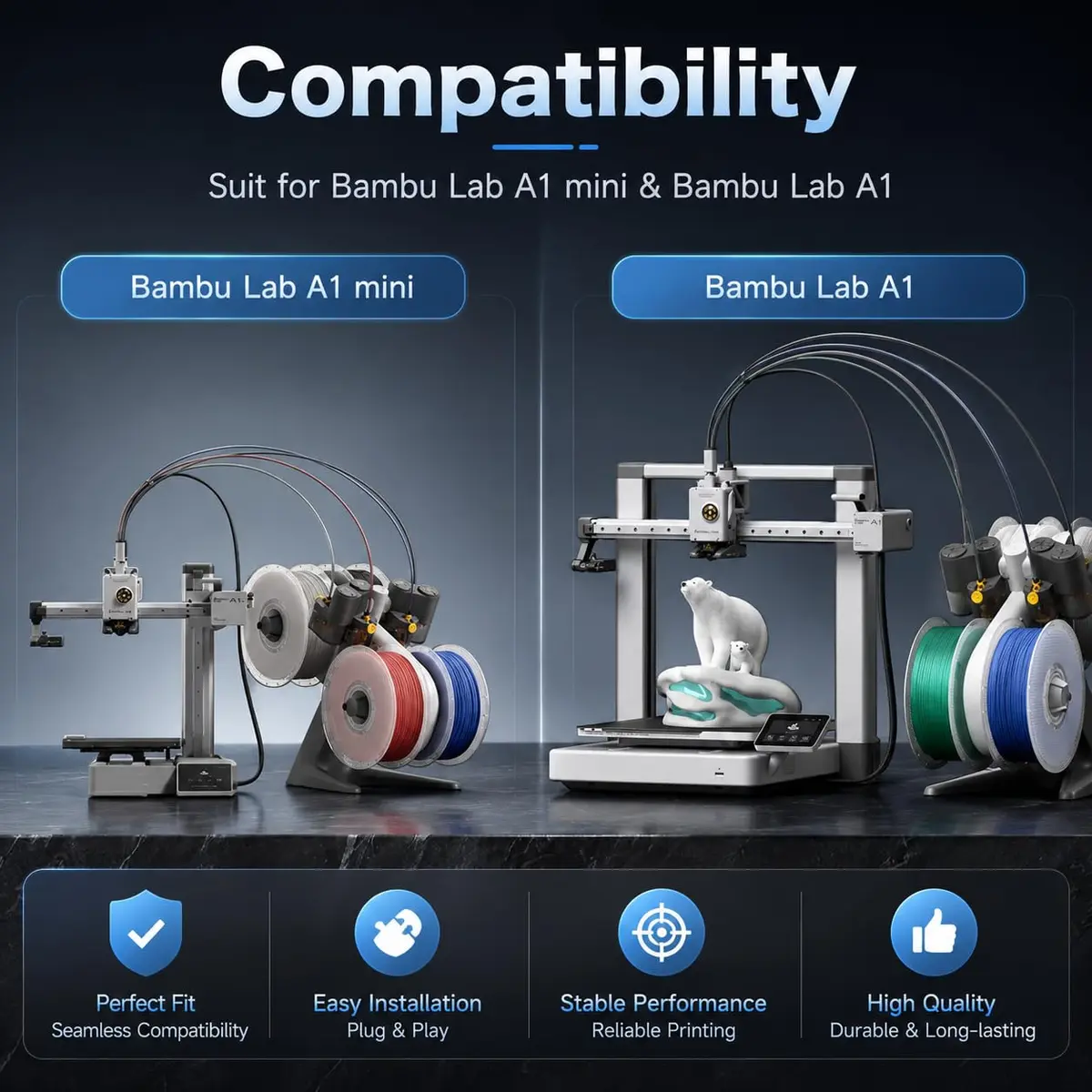 HIKUDIY 0.4mm Hotend Kit for Bambu Lab A1/A1 Mini | High-Performance 3D Printer Part - view 8