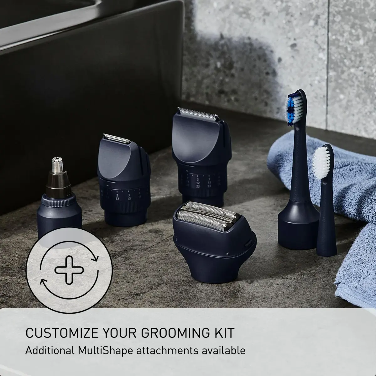 Panasonic MultiShape Beard & Hair Trimmer ER-ACKN2-HB with 58 Length Settings | Cordless Waterproof Wet/Dry Clipper for Men - view 6