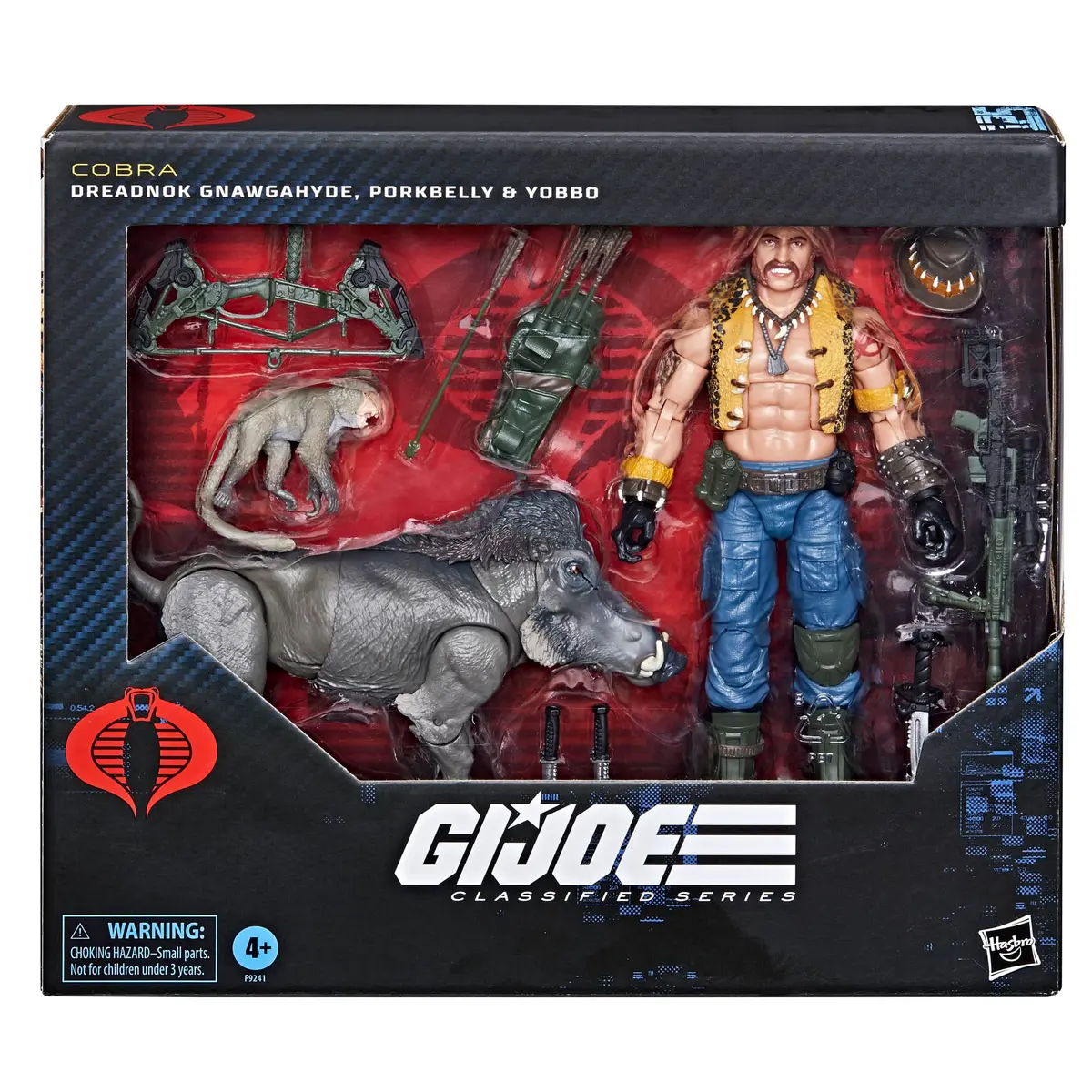 G.I. Joe Classified Series Dreadnok Gnawgahyde with Pets Porkbelly & Yobbo 6-Inch Action Figure | 16 Accessories - view 2