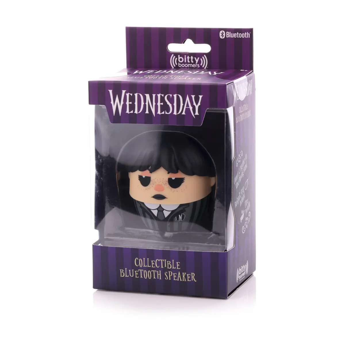 Bitty Boomers Wednesday Addams Mini Bluetooth Speaker | Pop Culture Sound - view 4