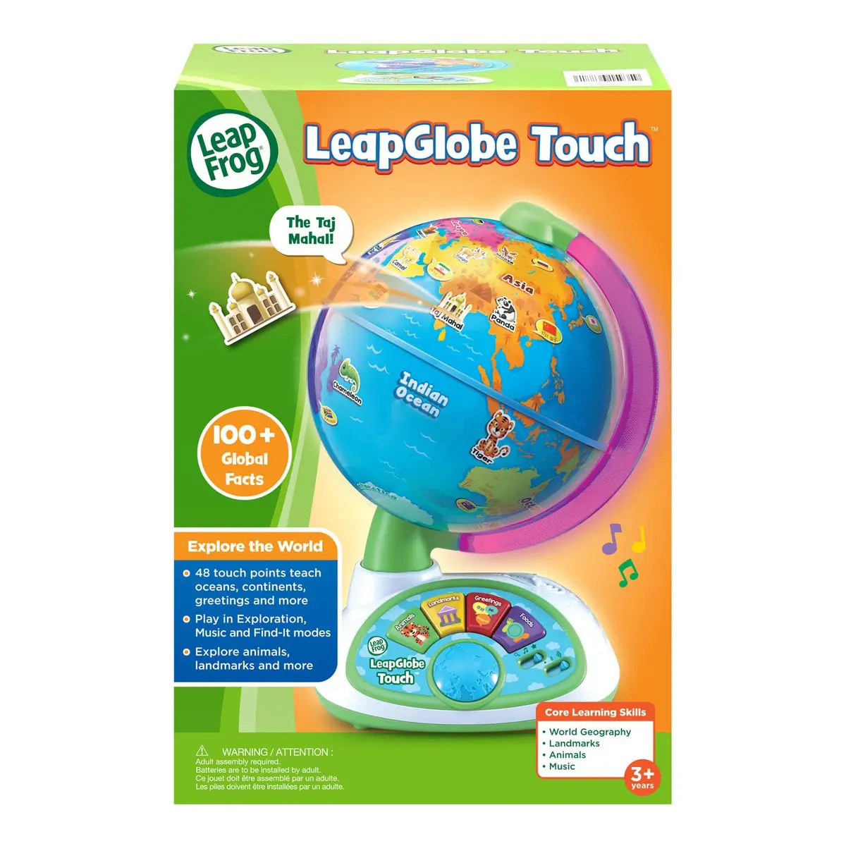 LeapFrog LeapGlobe Interactive Electronic Globe for Kids | 19.3cm x 20.8cm x 31cm (7.6" x 8.3" x 12.2") - view 7