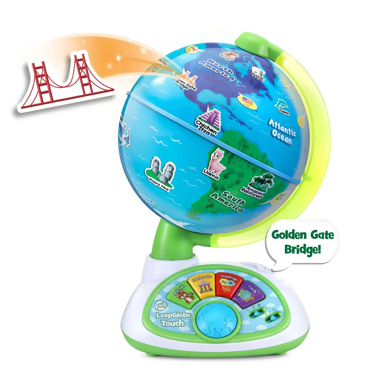LeapFrog LeapGlobe Interactive Electronic Globe for Kids | 19.3cm x 20.8cm x 31cm (7.6" x 8.3" x 12.2") - view 2