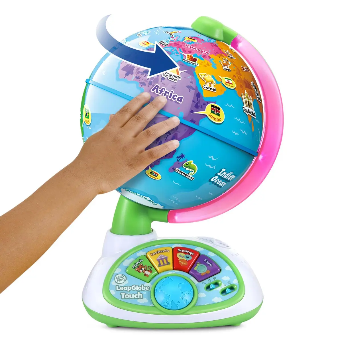 LeapFrog LeapGlobe Interactive Electronic Globe for Kids | 19.3cm x 20.8cm x 31cm (7.6" x 8.3" x 12.2") - view 3