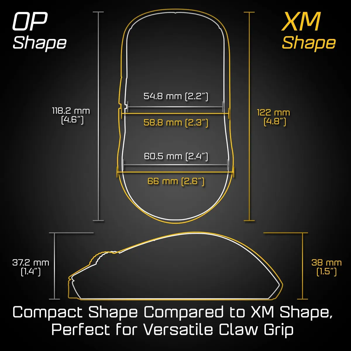 ENDGAME GEAR OP1 RGB Gaming Mouse - Precision Sensor, Kailh GX Switches, White Frost, RGB Lighting, Dark Frost | 26,000 CPI, 50G, 650 IPS - view 3