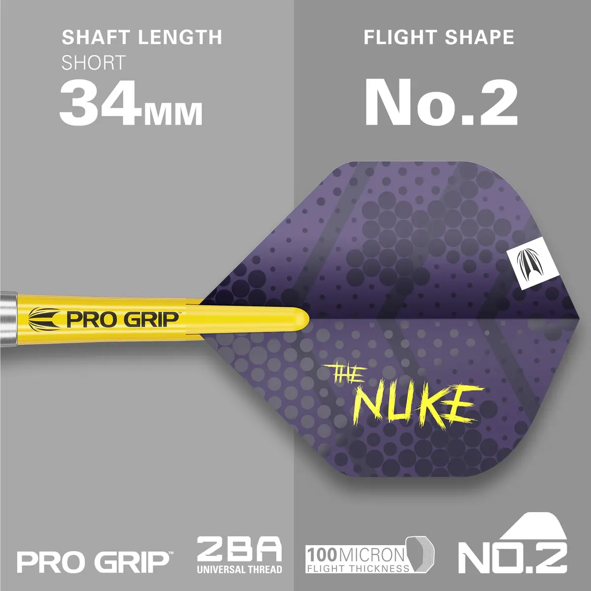 Target Darts Luke Littler Brass Steel Tip Darts Set – 22G Steel Tip Dart, The Nuke Player Edition, Dart Flights, Shafts & Dart Case Included - view 4