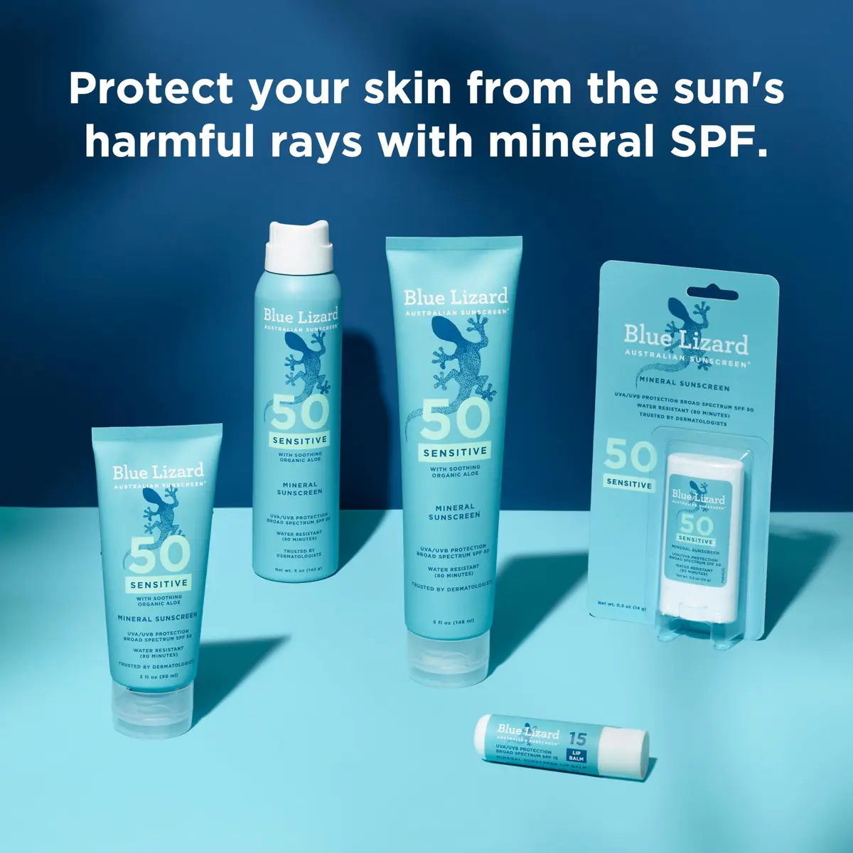 BLUE LIZARD Mineral SPF 15 Lip Balm 3-Pack | Broad Spectrum Sun Protection, Natural Coconut Flavor, 8 Natural Oils - view 8