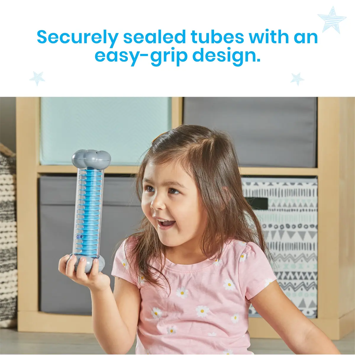 Learning Resources Calming Sounds Sensory Tubes Rain Sound Fidget Tubes Ages 3+ | Soothing Rain & Storm Sounds for Mindfulness - view 6