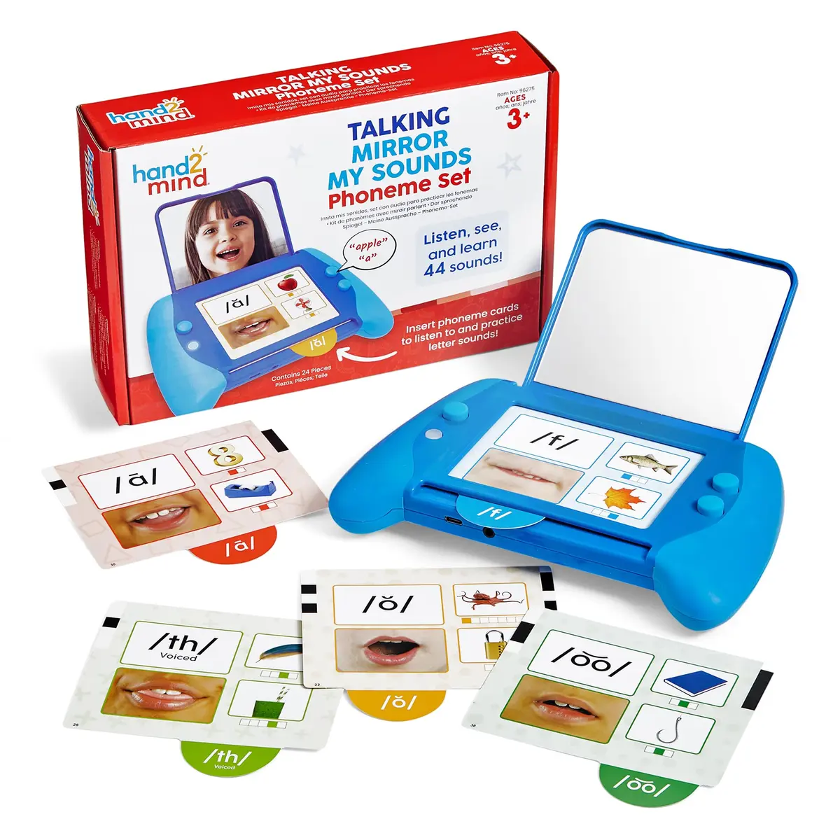 hand2mind Talking Mirror My Sounds Phoneme Set, Ages 3+ | Phonemic Awareness & Early Literacy - main product image