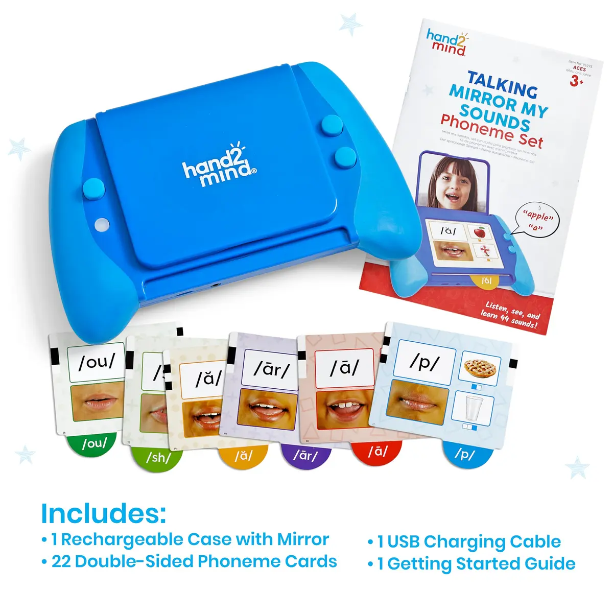 hand2mind Talking Mirror My Sounds Phoneme Set, Ages 3+ | Phonemic Awareness & Early Literacy - view 2