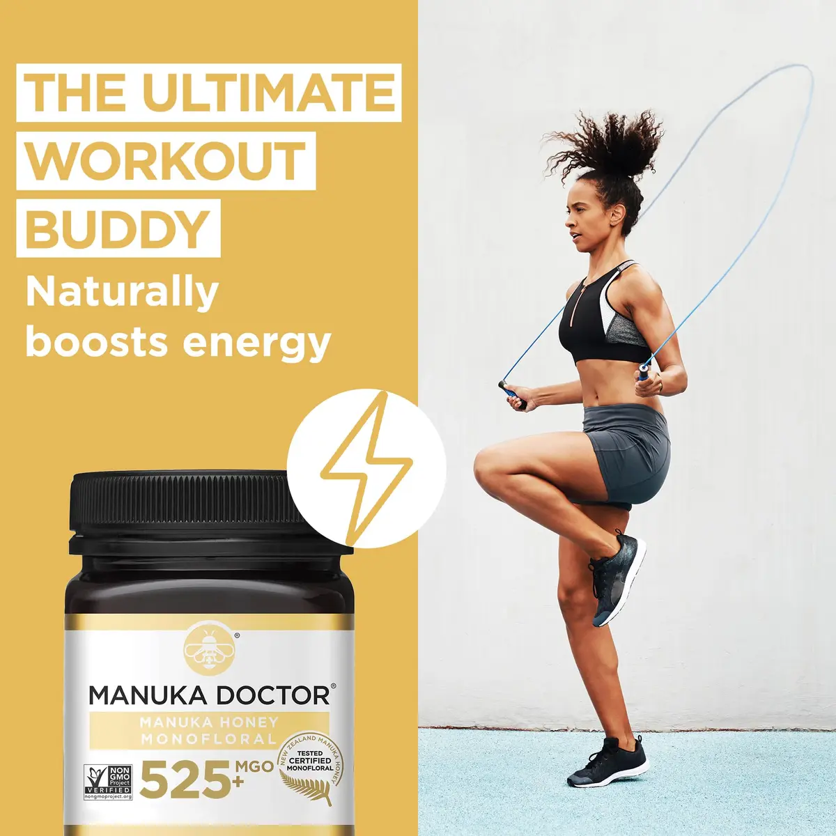 Manuka Doctor Raw Manuka Honey MGO 525+ | Traceable, 17.6 oz | Supports Immunity & Energy - view 3
