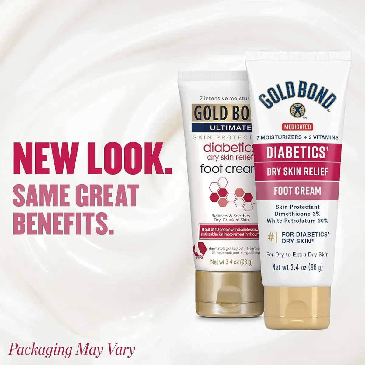 Gold Bond Ultimate Diabetics' Dry Skin Relief Foot Cream 96ml (3.4 oz) | Soothes Skin Discomfort - view 2
