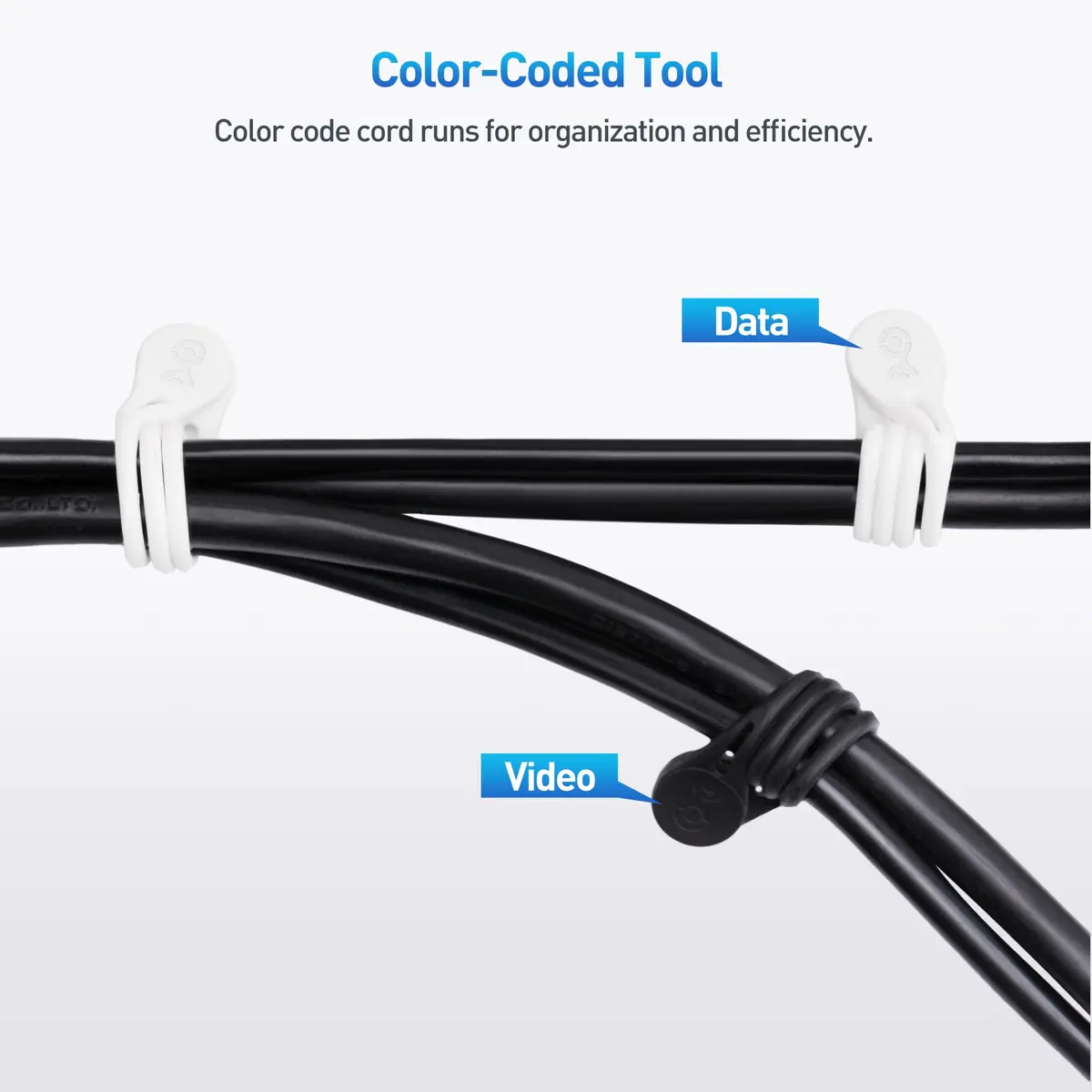 Cable Matters Silicone Magnetic Cable Ties 10-Pack | Strong, Flexible, Color-Coded - view 6