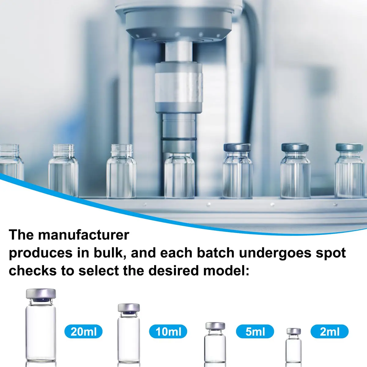 Knixxo 2ml Sealed Sample Glass Vials with Self-Healing Injection Port, 10 Pack (2ml / 0.067 Fl Oz) - view 6