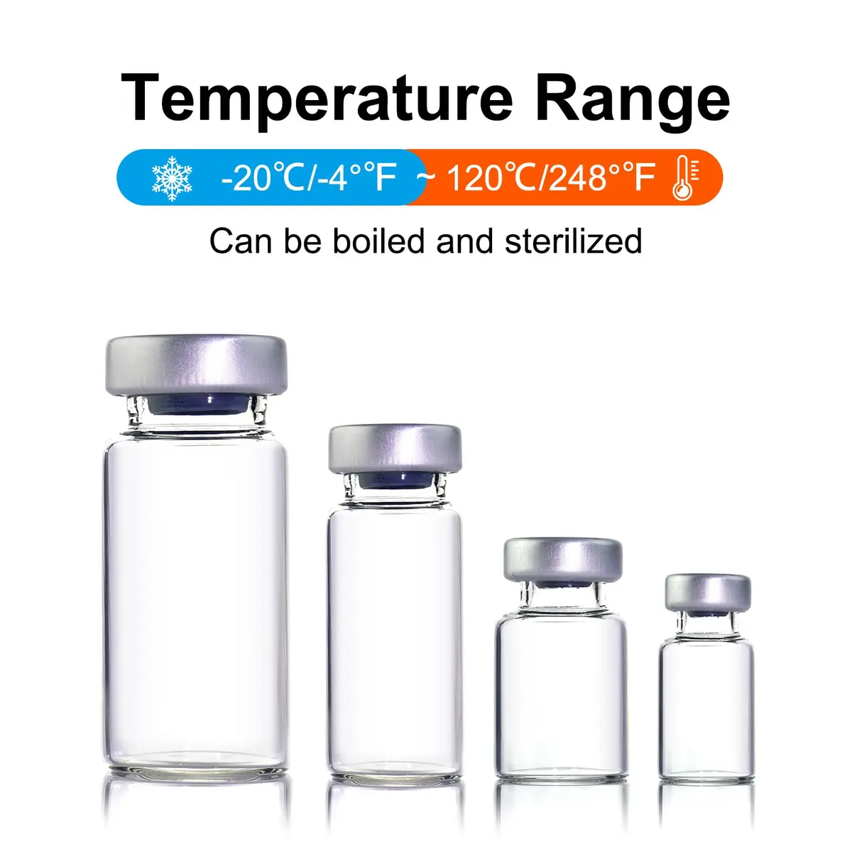 Knixxo 2ml Sealed Sample Glass Vials with Self-Healing Injection Port, 10 Pack (2ml / 0.067 Fl Oz) - view 4