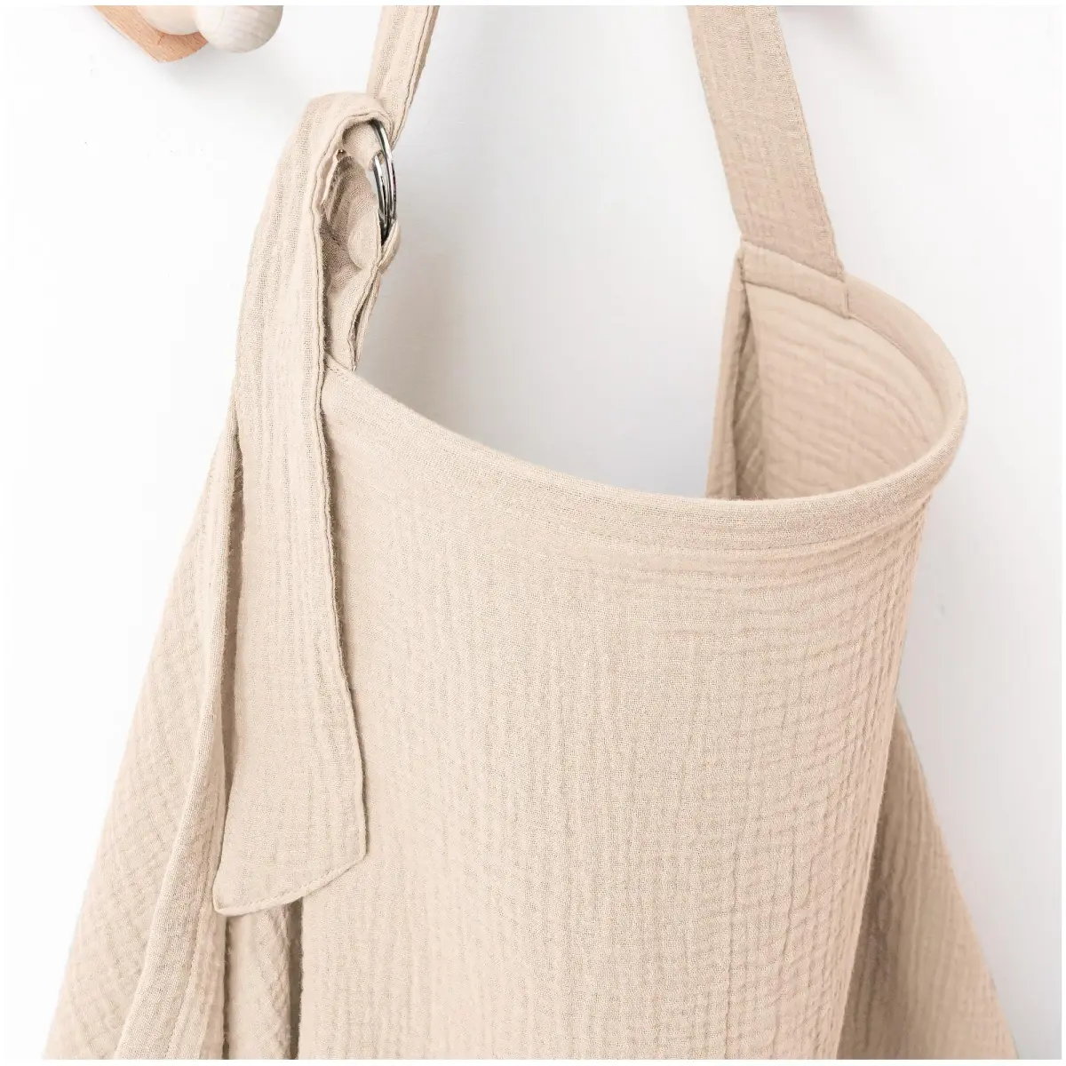 MairMore 100% Muslin Cotton Nursing Cover Ivory 44 x 28 inches | Breathable & Soft for Moms & Babies - main product image