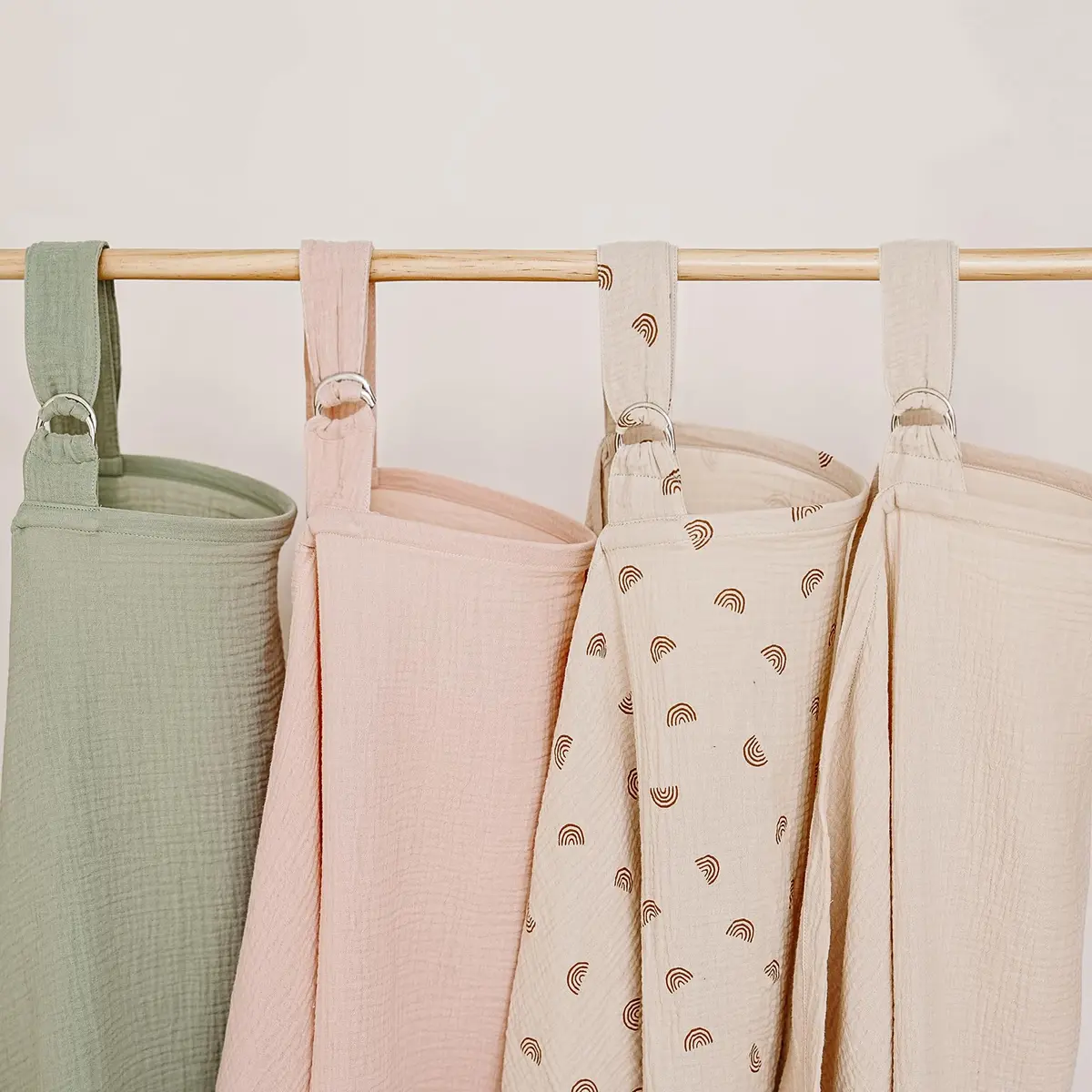 MairMore 100% Muslin Cotton Nursing Cover Pink 44 x 28 inches | Breathable & Full Privacy for Moms - view 7