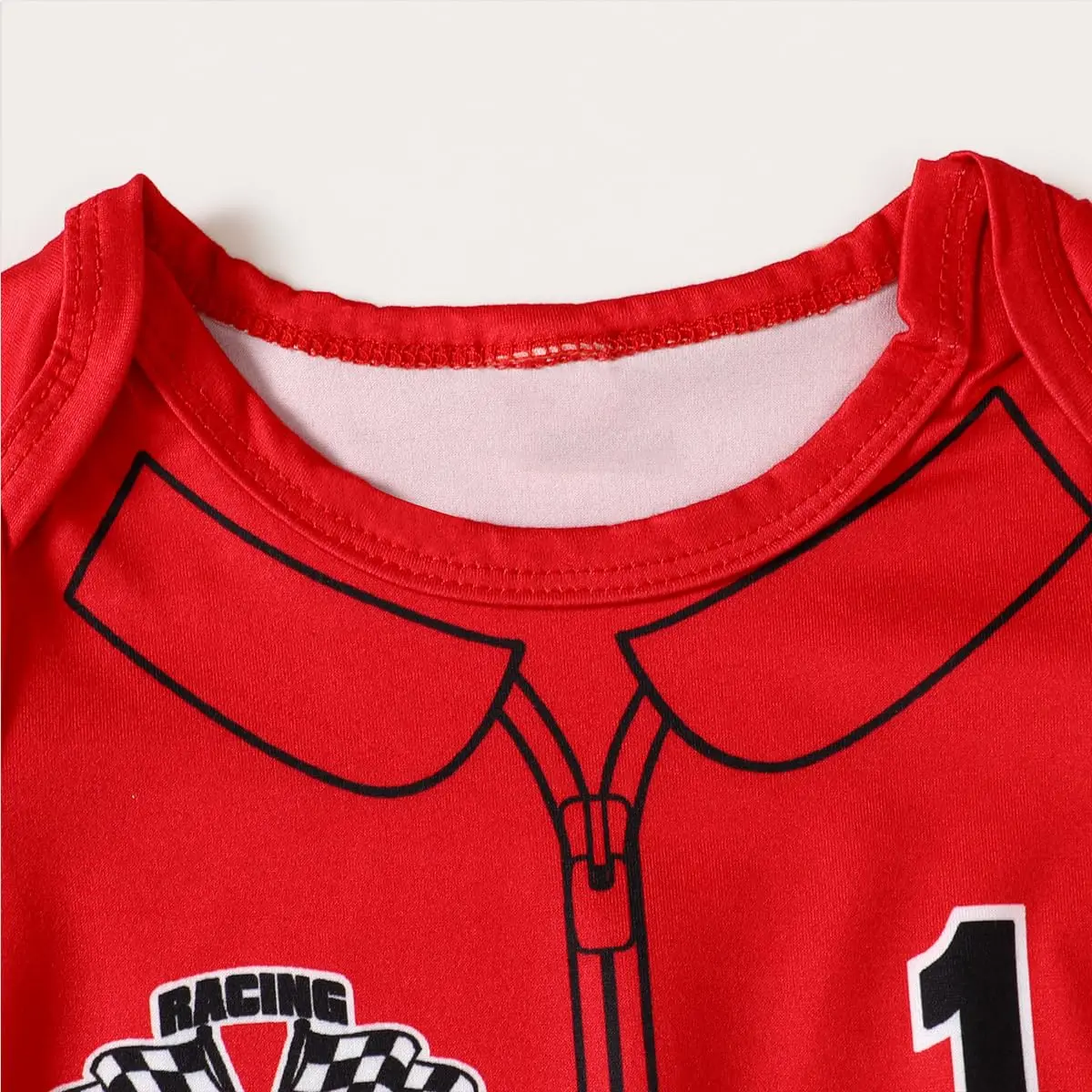 Happidoo Baby Boy 1st Birthday Outfit Red-short | Race Car Driver Romper (18-24 Months) - view 5