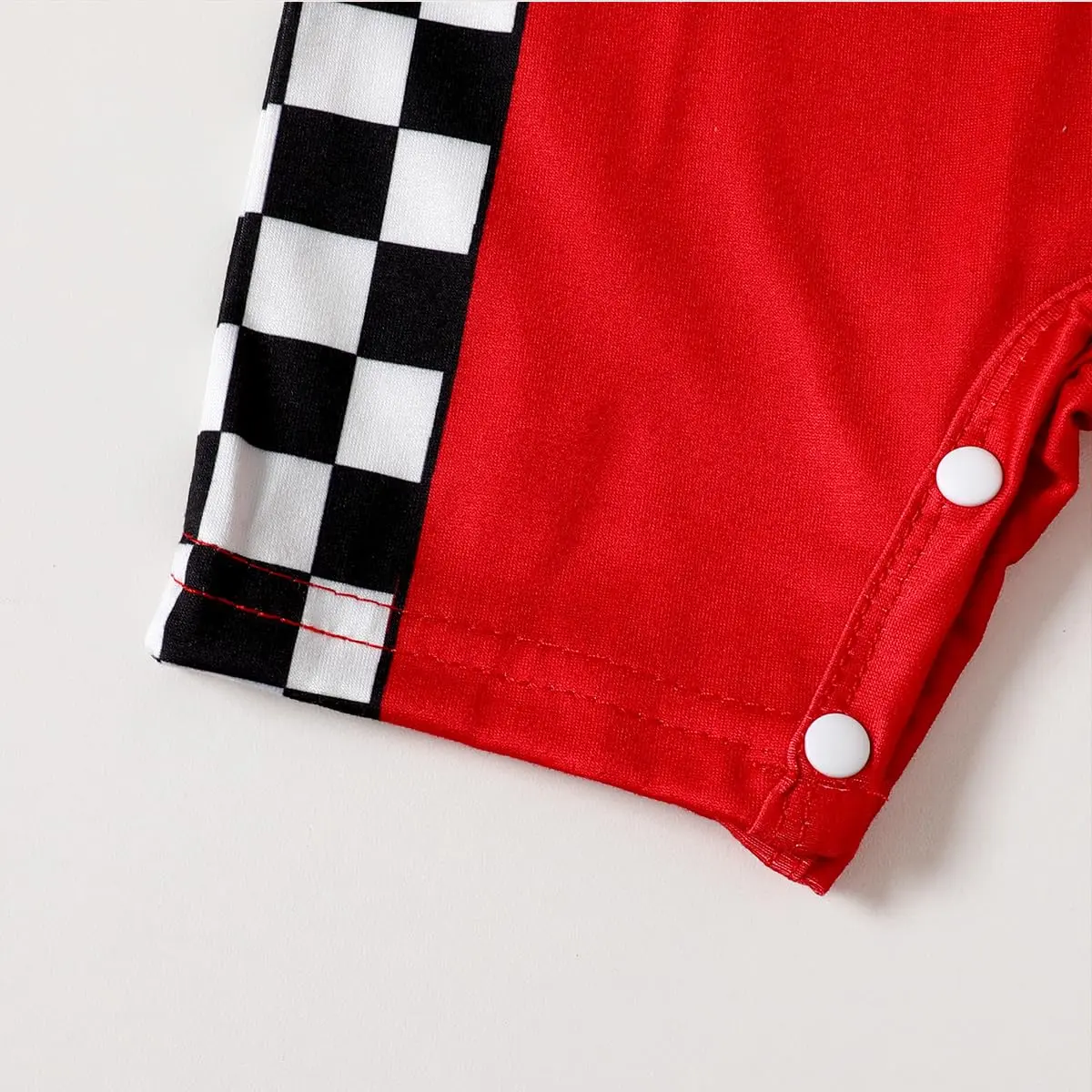Happidoo Baby Boy 1st Birthday Outfit Red-short | Race Car Driver Romper (18-24 Months) - view 6