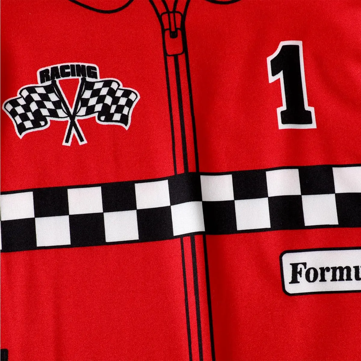 Happidoo Baby Boy 1st Birthday Outfit Red-short | Race Car Driver Romper (18-24 Months) - view 4