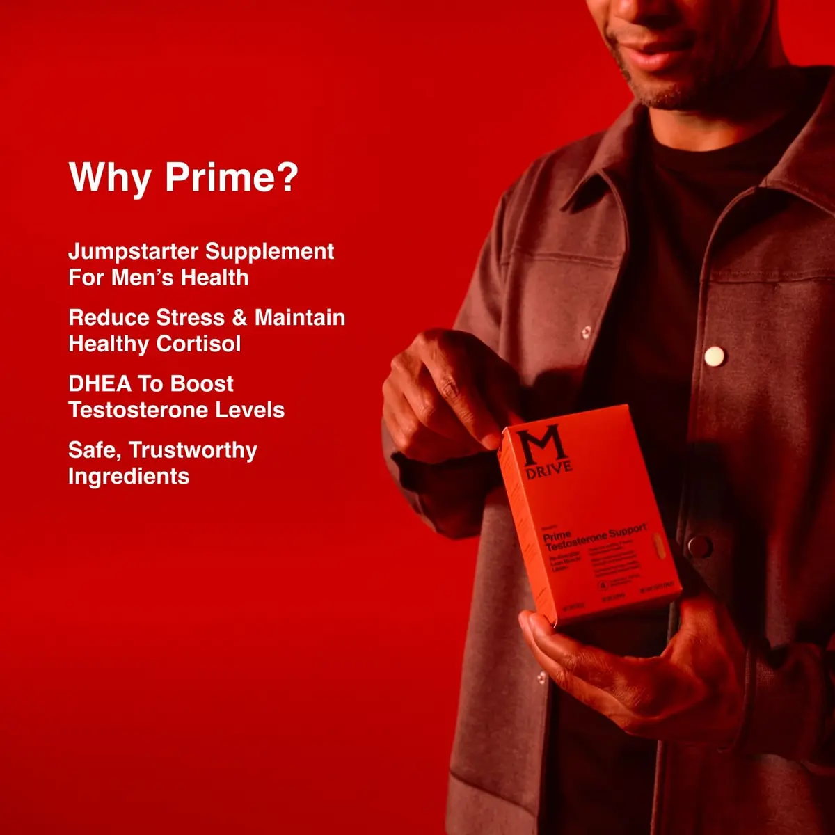 M Drive Prime Men's T-Support Supplement 30 Count | Max Energy & Lean Muscle Support - view 4
