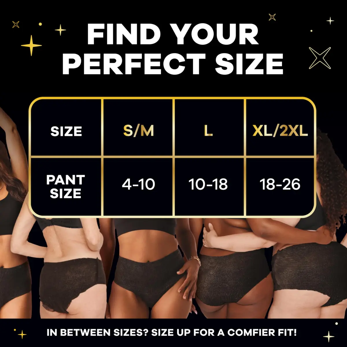 Always ZZZ Overnight Disposable Period Underwear for Women Extra Large/2LX, 14 Count | 360° Leak Protection - view 7