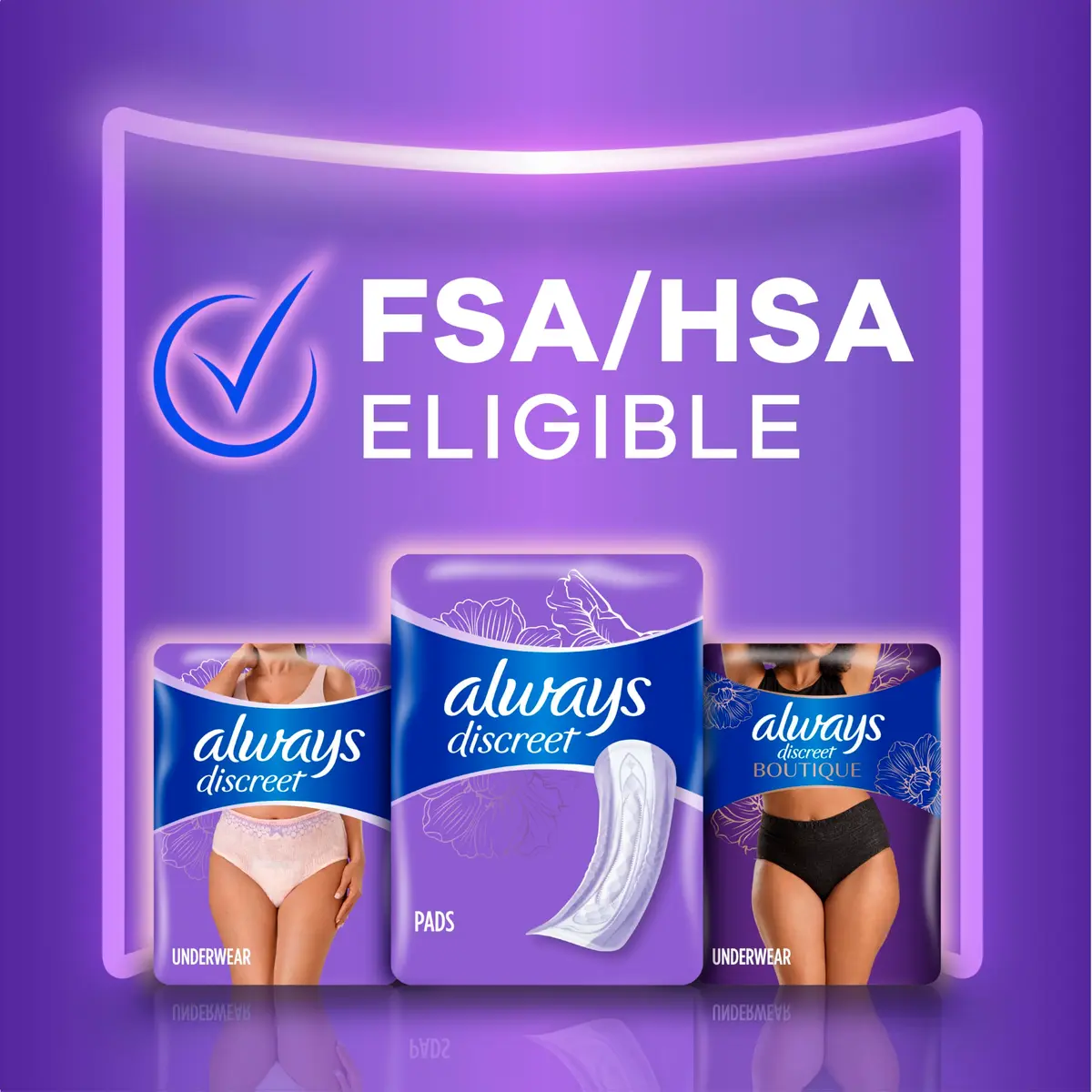 Always Discreet Adult Incontinence Pads for Women, Drier, Long Length, Moderate Absorbency, 88ct | USA Import - view 8