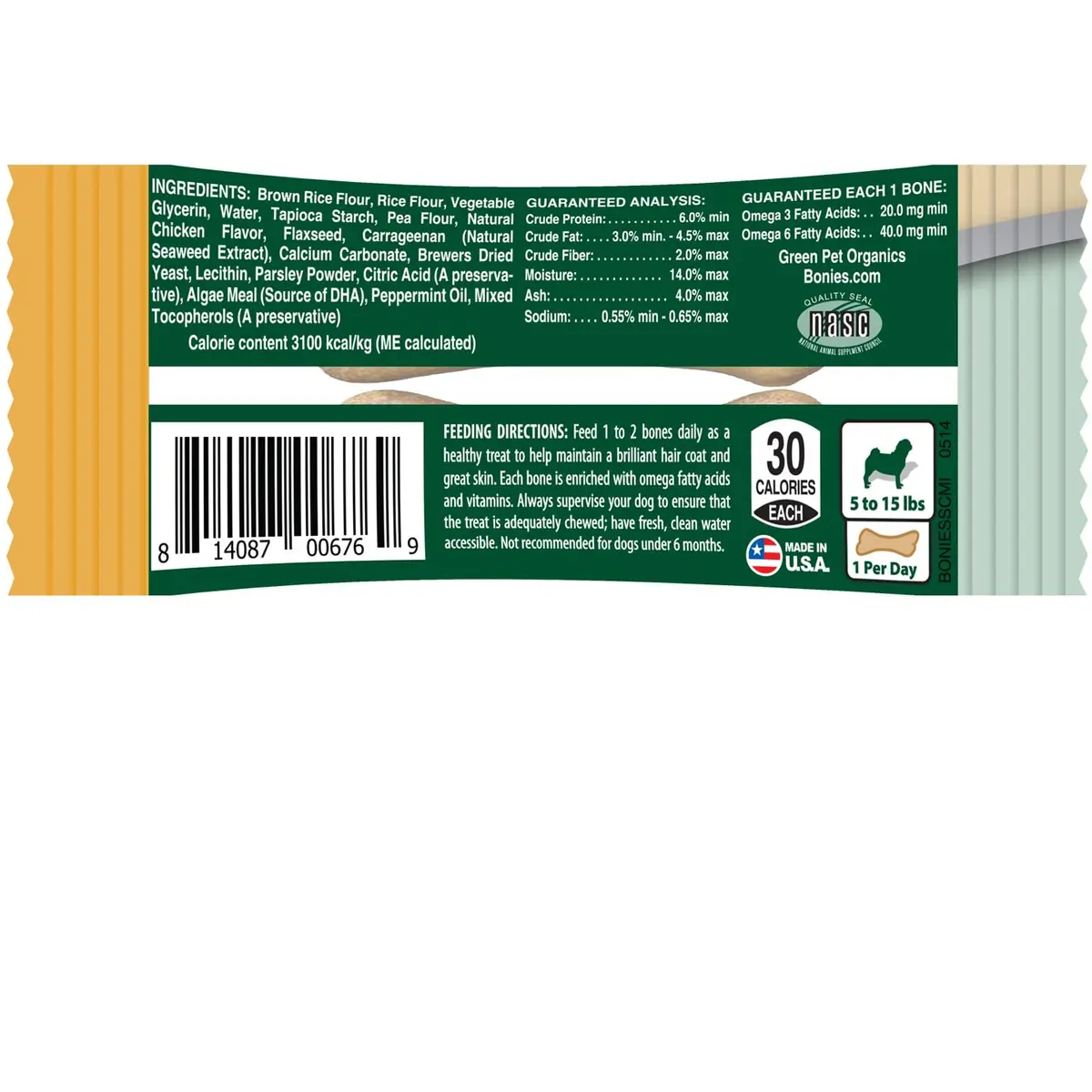 Bonies Skin & Coat Treats for Dogs | Promotes Healthy Skin & Lustrous Coat, 0.7 Oz - view 8