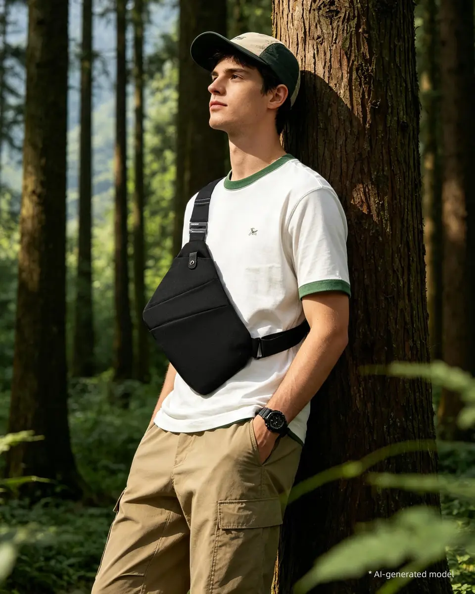 OSOCE Crossbody Bag for Men, Slim Sling Bag, 1.0S | Water-Resistant, Multi-Functional - view 8