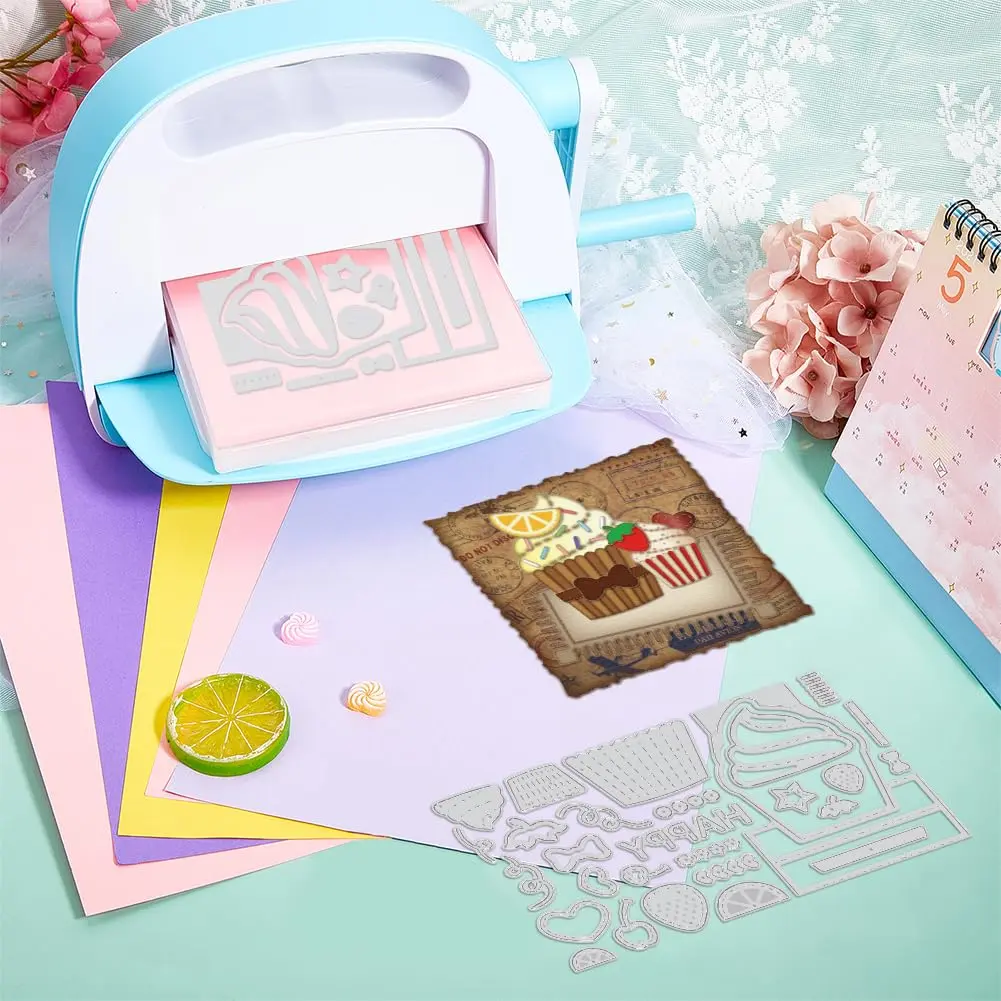 GLOBLELAND Carbon Steel Cupcake Die 6.1x3.7inch | DIY Scrapbooking & Paper Craft - view 7