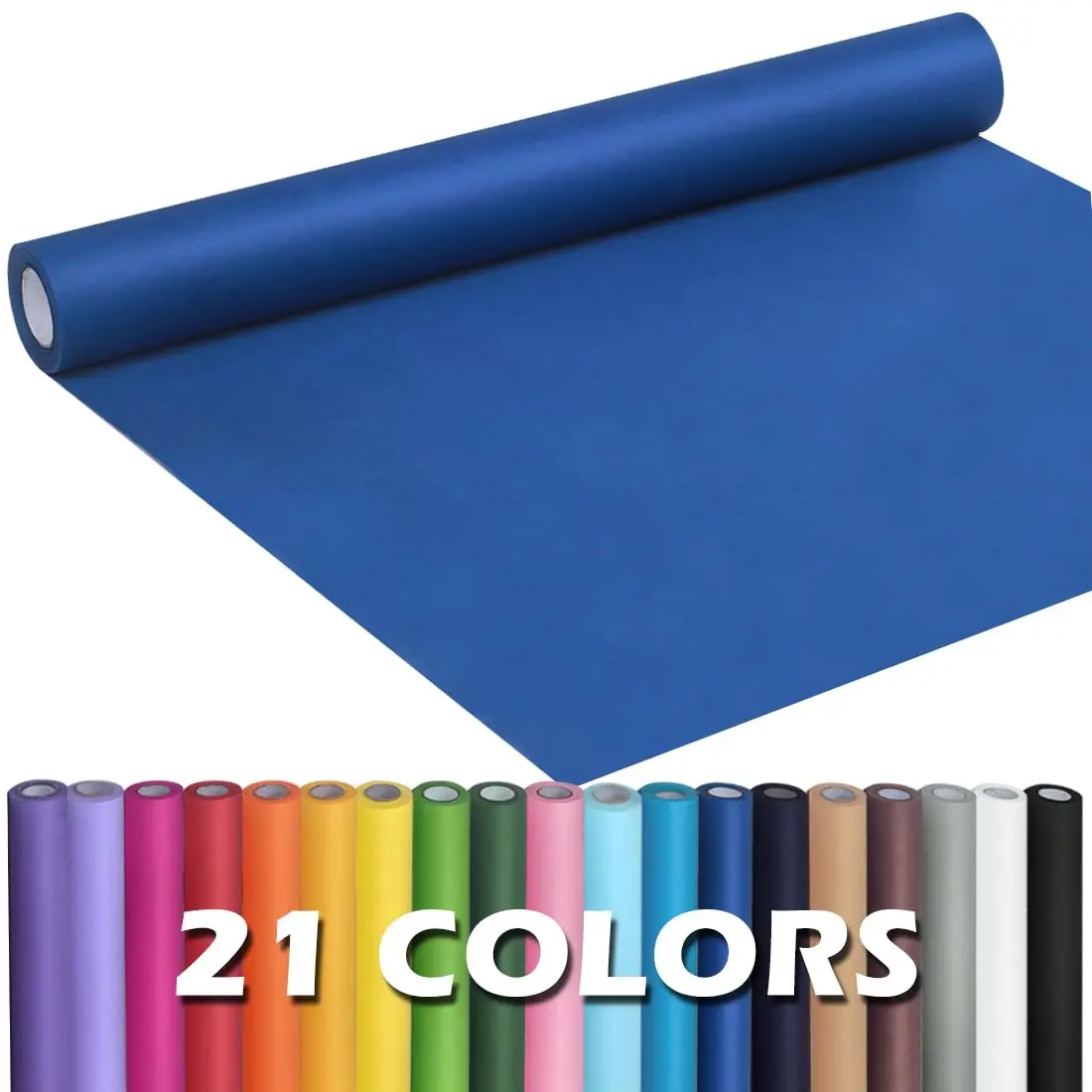 PH PERKHOMY Blue Kraft Paper Roll 17.5" x 80' | Versatile Gift & Craft Wrap (110 chars) - main product image