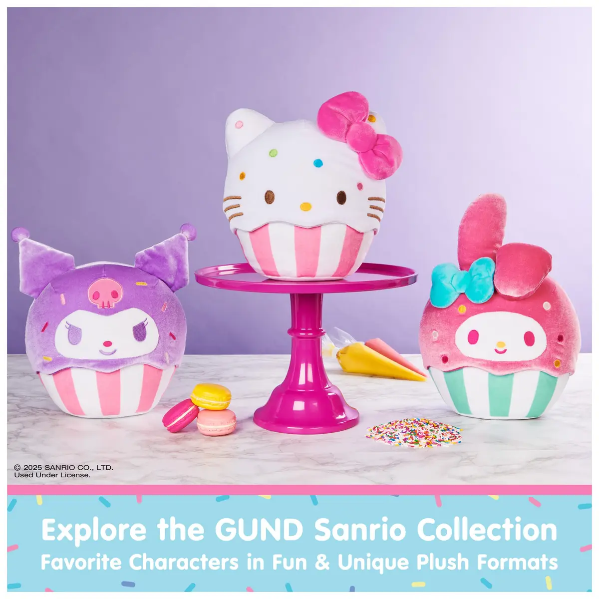 GUND Sanrio My Melody Ice Cream Plush Toy 6-Inch | Soft, Collectible, for Ages 1+ - view 8