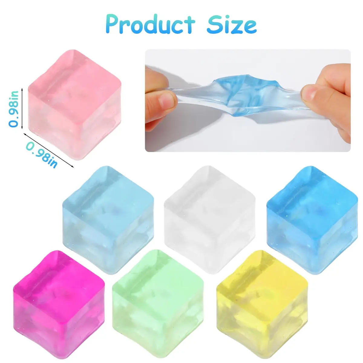 Sketsia Sensory Toys 24 Pcs Cube Squishy Fidget Stress Toys for Adults Kids | Stress Relief & Autism Aid - view 2