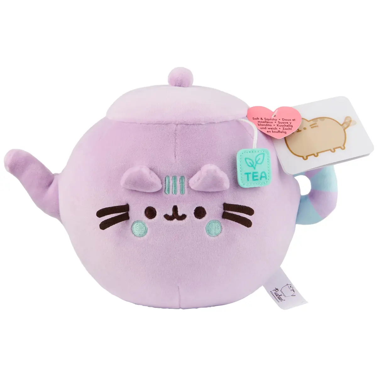 GUND Pusheen Tea Pot Squisheen 6-Inch Squishy Plush Toy | Adorable Lazy Cat Collectible - view 6