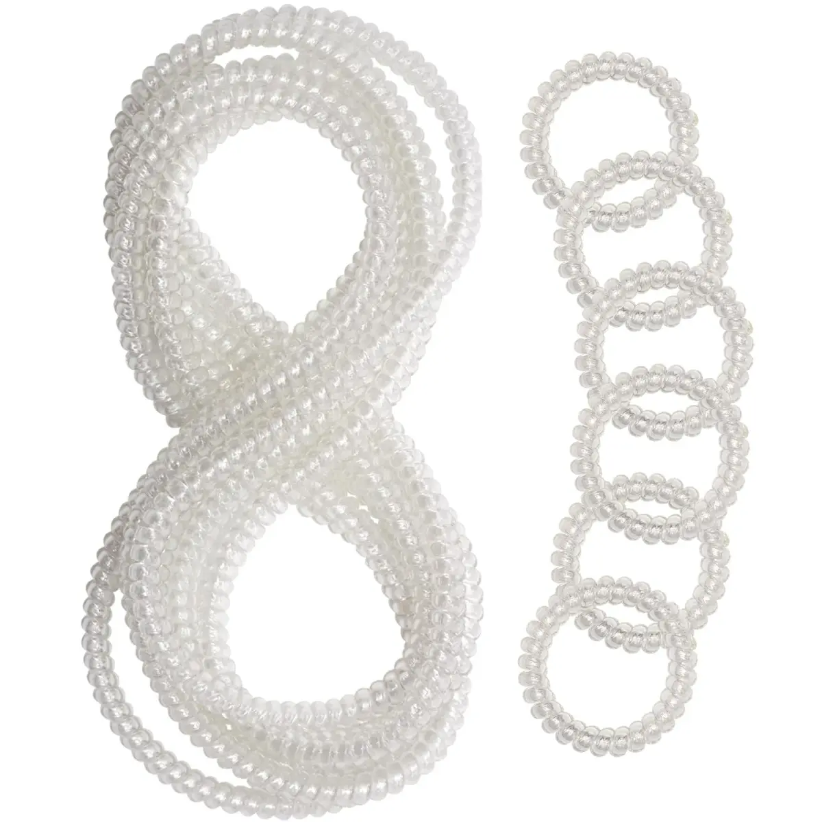 Olugu Clear Coil Chew Necklaces & Bracelets 12 Pcs | Sensory Chewy Jewelry for Kids & Adults - main product image