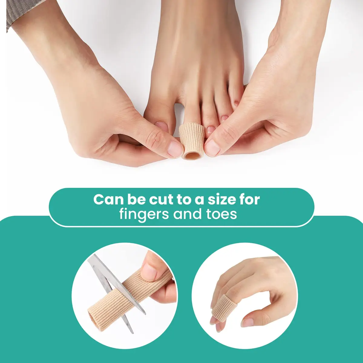 Welnove Toe Tubes Sleeves Protectors 6 Pack | Pain Relief & Comfort for Toes - view 6